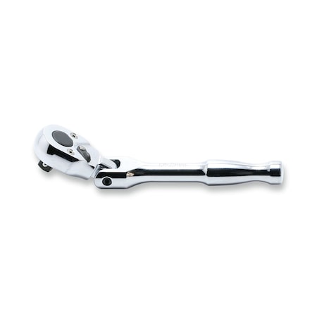 Ko-Ken Ratchet Handle 20 teeth Short 116mm Flexible Head Polished Handle 1/4 Sq. Drive 2774PS